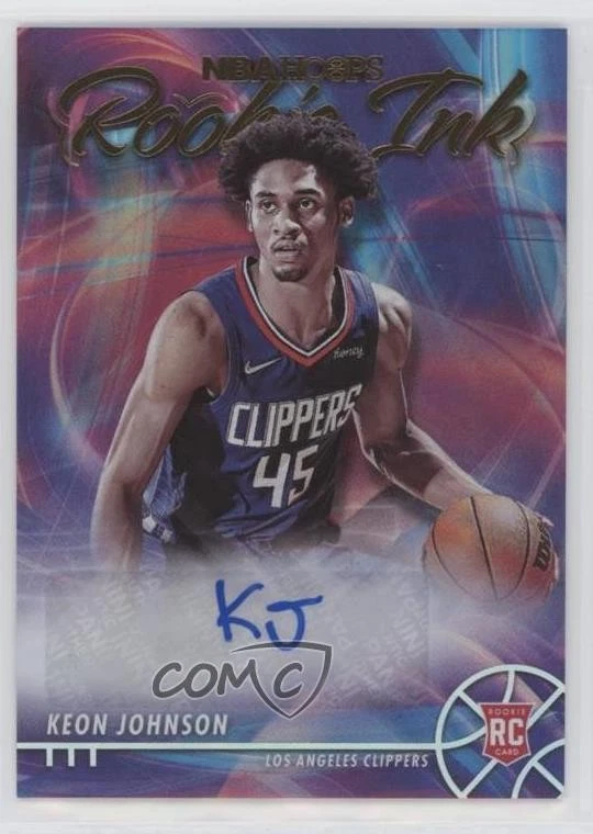2021-22 Panini NBA Hoops Rookie Ink Keon Johnson #RI-KJ Auto RC - Image 1 of 2
