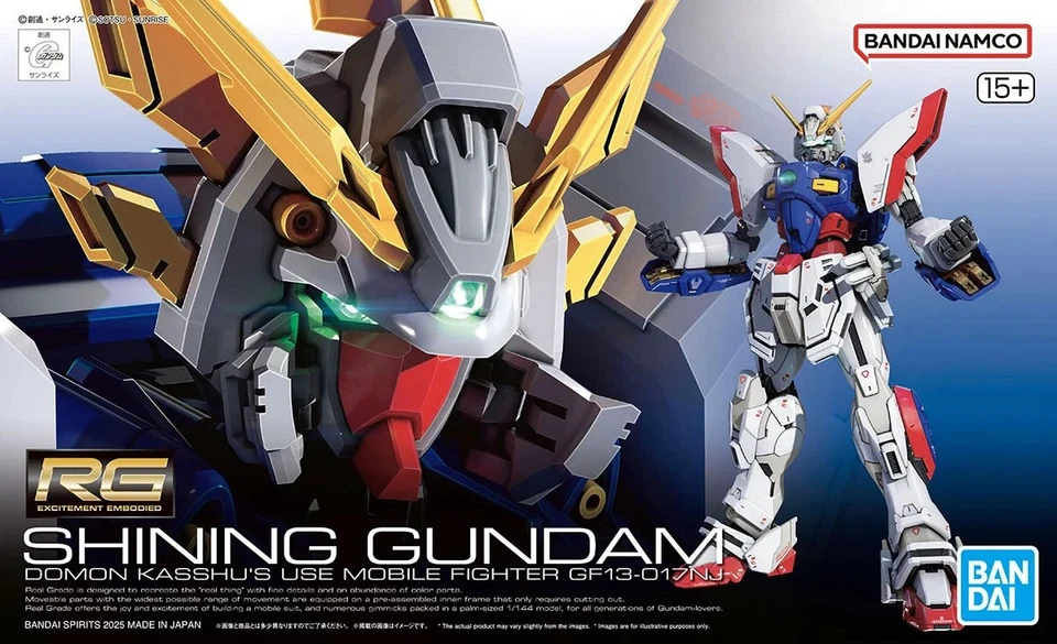 -=]BANDAI - RG 1/144 Shining Gundam Gunpla Model Kit[=- - Immagine 1 di 1