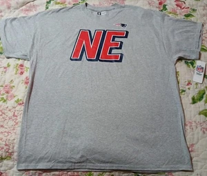NFL Team Apparel New England Patriots T-Shirt Herren XXL Grau Brandneu  - Bild 1 von 5