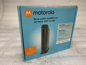 Motorola MG7550 16x4 High Speed ​​Cable Modem Plus AC1900 WiFi Router - Picture 1 of 11