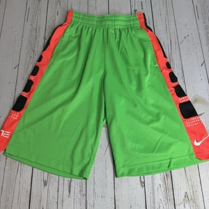 Nike Elite Basketball Shorts Mens Small Neon Green Athletic Gym 11" Inseam - Picture 1 of 11