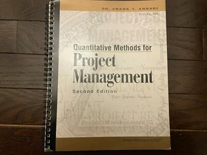 Quantitative Methods for Project Management - Picture 1 of 2