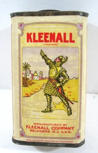 Vintage Kleenall Cleanser Shaker Tin Cleans All Toilet To Teeth Unused Old Stock - Picture 1 of 7