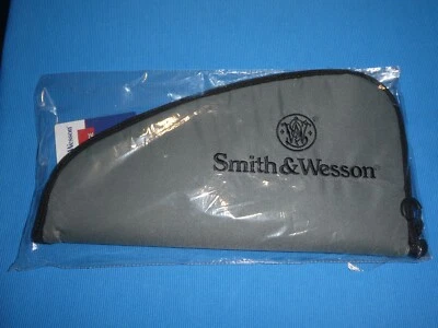 SMITH & WESSON HANDGUN PISTOL REVOLVER PADDED STORAGE CASE LARGE SIZE 16'' X 9'' - Image 1 of 4