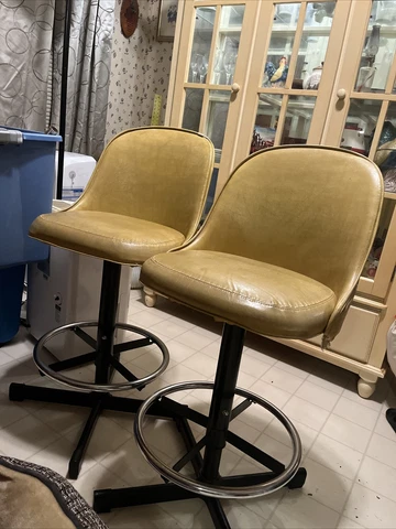 vintage bar stool swivel with back Cover