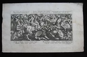 Matthäus Merian: Schlacht in Spanien 1620/Battle Spain Print Radierung Tempesta - Bild 1 von 6