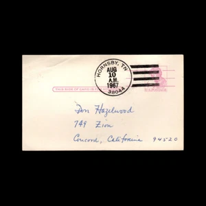 Postal Card, Baseball Cancel Related, "HORNSBY, TN", Baseball, Sports - Picture 1 of 1