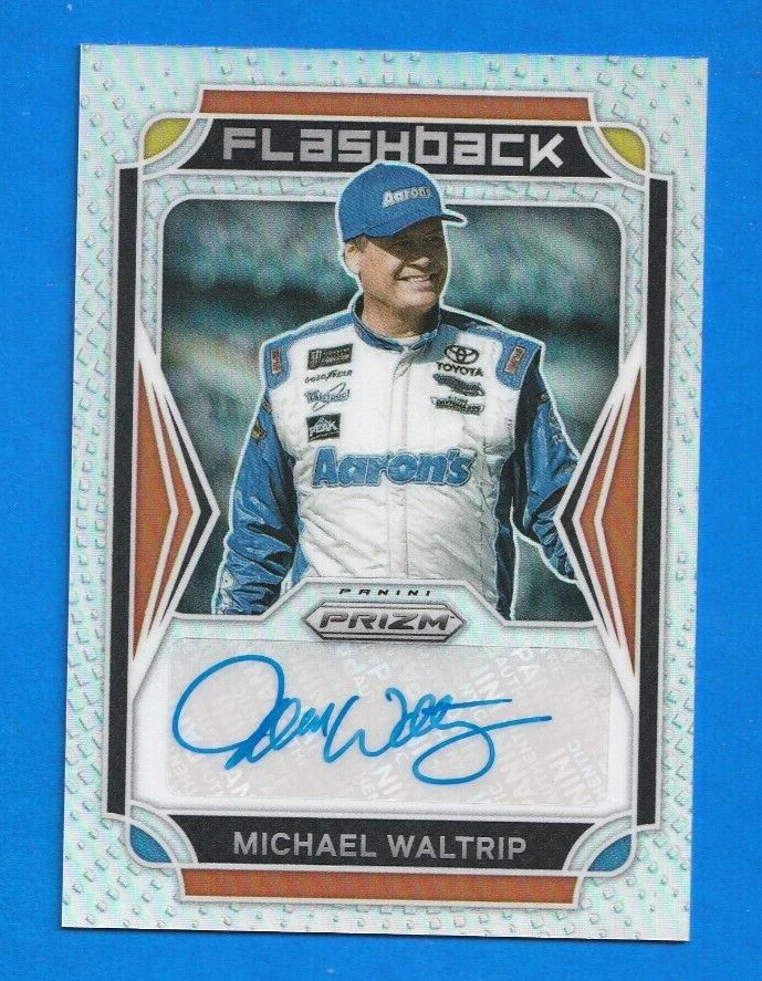 2022 Panini Prizm Racing Nascar MICHAEL WALTRIP AUTO SILVER PRIZM #FA-MW - Image 1 of 1