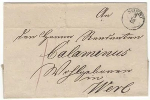 Postgeschichte Soest Preuß. Postamt Einkreisstempel Typ II nach Werl - Bild 1 von 1