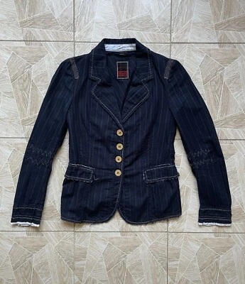 Archive Vintage Italy Marithe Francois Girbaud Distressed Blazer Jacket Women’s - image 1 of 4