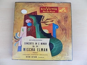 Mendelssohn Mischa Elman RCA Victor WDM 1196 (4) Red Vinyl 45 RPM Records - Picture 1 of 4