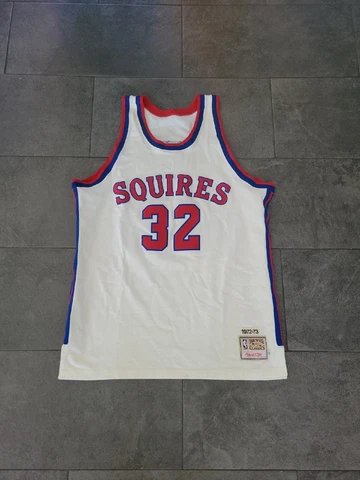 1983 AUTHENTIC VINTAGE JULIUS ERVING BY SQUIRES JERSEY MITCHELL NESS 52 2XL Cover
