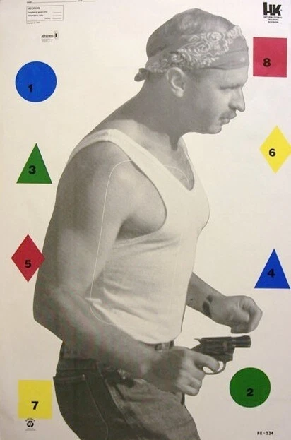 Objetivo de entrenamiento táctico discrecional HK Intl (centro de puntuación masiva), 22,5x35 Foto 1 de 1