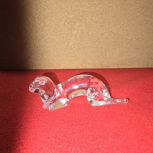 hadeland glassverk Ferret Crystal Figurine Rare Find - Picture 1 of 12