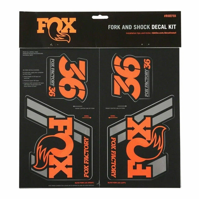 Fox 803-01-332 Shox Heritage Decal Kit