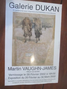 Affiche d'Exposition Martin Vaughn-James Galerie Dukan 2001 60 cm sur 40 cm 219 - Imagen 1 de 3
