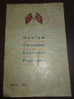 Henlow Coronation Souvenir Programme May 1937