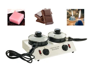 110V Household Heated Chocolate Melting Machine 2 Pot for Beauty Wax etc. - Picture 1 of 7
