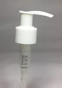 Weiße Lotionpumpe 28/410 - 28 mm Lotion/Seife abschließbar Spender Pumpe JEDE MENGE - Bild 1 von 2