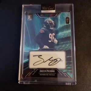 #9/25 Zacch Pickens Rookie Auto 2023 Wild Card Wildchrome Chrome Bears UGA Zach - Picture 1 of 2