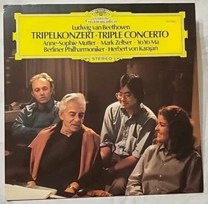 BEETHOVEN-Triple Concerto MUTTER/YO YO MA/ZELTSER/KARAJAN/PHILHARMONIKER NM - Picture 1 of 8