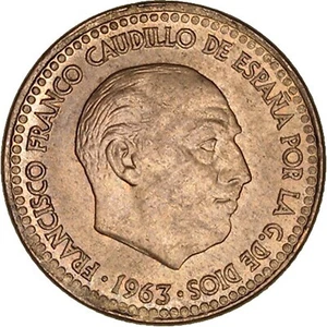 Gutse FRANCO-7,1 Peseta 1963*19-67, Brillant Original, Sans Circulaire - Picture 1 of 2