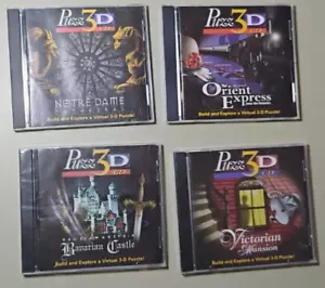 Puzz-3D CD Set di 4 CD-ROM PC/Mac per Windows 95/98 Orient Notre Dame Castle - Foto 1 di 10