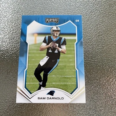 Sam Darnold 2021 Panini Playoff Football #157 Carolina Panthers Kickoff Card - Image 1 of 2