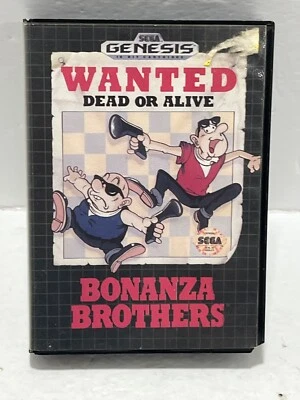 Bonanza Brothers (Sega Genesis) Complete CIB Tested and working - Image 1 of 4