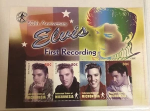 Elvis Presley Collectible Stamps 50th Anniversary Of His First Recording - Picture 1 of 2