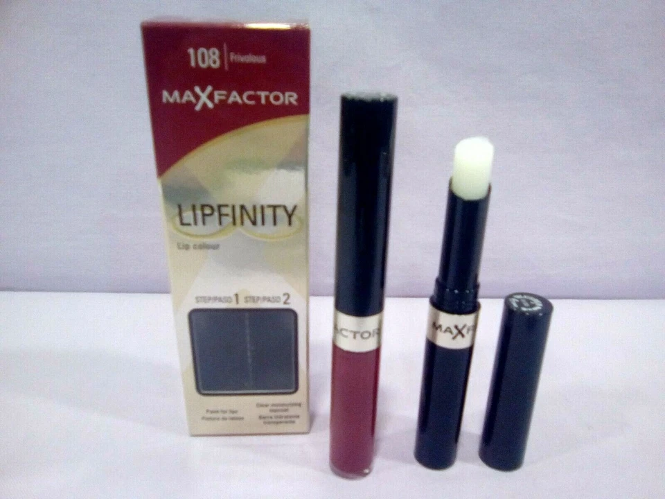 MAX FACTOR LIPFINITY LIP COLOUR TWO STEP 108 FRIVOLOUS. LIP + MOISTURIZING STICK - Imagen 1 de 1