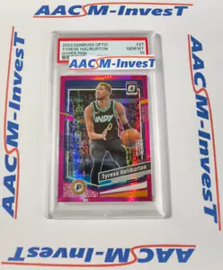 Tyrese Haliburton 2023 Panini Donruss Optic Hyper Pink NBA Pacers PSA 10 *POP 2 - Bild 1 von 3