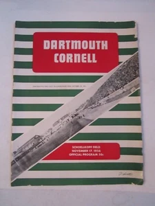 1956 DARTMOUTH VS CORNELL COLLEGE FOOTBALL PROGRAM - TUB Q - Picture 1 of 12