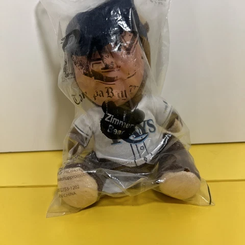 Tampa Bay Rays Times Don Zimmer Zim-Bear #64 Bear Plush Doll MLB 8" 2012 RARE Cover