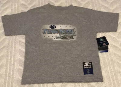 Camisa Penn State Nittany Lions Niños Mediana 10/12 Starter Gris NCAA NUEVA CON ETIQUETAS Foto 1 de 4