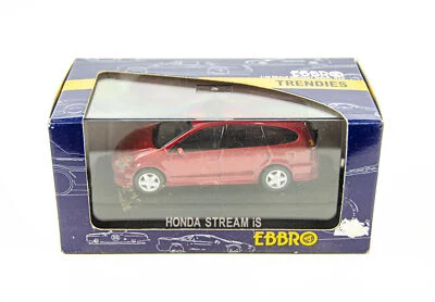 Литая под давлением красная металлическая модель автомобиля Honda Stream iS 1:43 Ebbro - Изображение 1 из 4