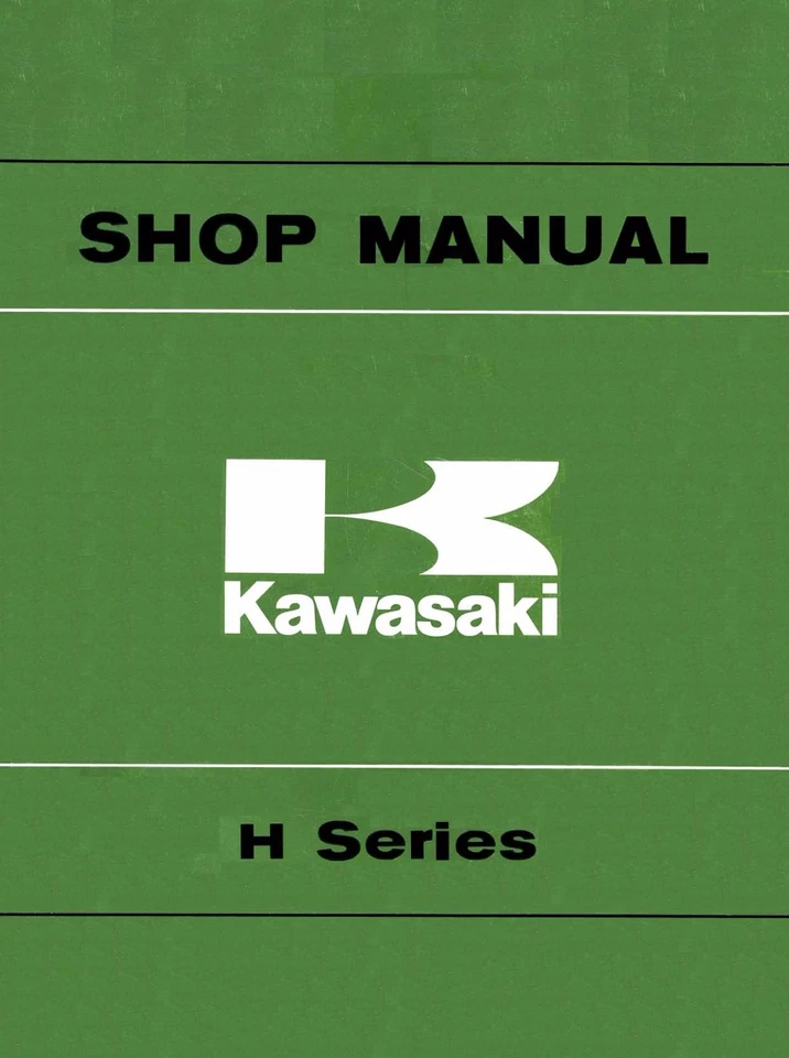 Kawasaki service manual 1972, 1973, 1974 & 1975 H2 750cc triple - Image 1 of 1