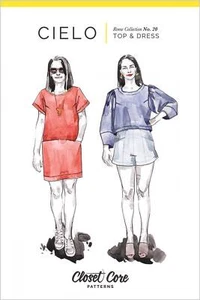 Cielo Top & Dress (20) - Sewing Pattern - Closet Core - Sizes 0-20 - Picture 1 of 2