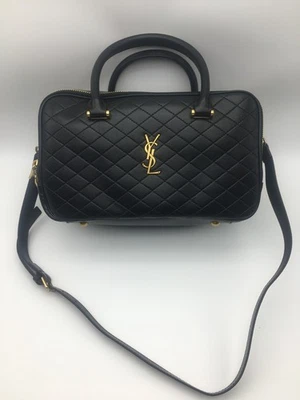 Saint Laurent Crossbody Portable Black Leather Shoulder Bag - Image 1 of 4