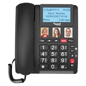 OPEL MOBILE 4G SENIORS BIG BUTTON 3.5" SCREEN HOME PHONE V2 DUAL SIM OMBBM22B - Picture 1 of 3