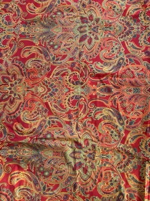 Edredón Erker King + 2 fundas de almohada King rojo cachemir 100 % algodón Foto 1 de 4