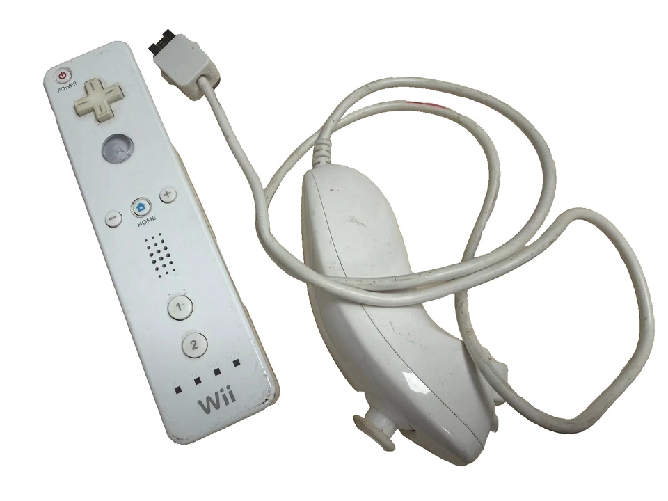 Nintendo Wii Remote Controller and Nunchuk White Motion Plus Tested - Image 1 of 4