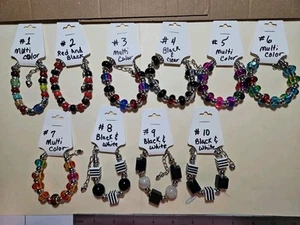 Womens Handmade Fashion Stainless Steel Beaded Bracelets - Picture 1 of 11