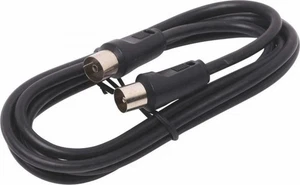 OBI Antennenkabel SAT Kabel Satellitenkabel 75dB 1,5m, schwarz - Bild 1 von 1