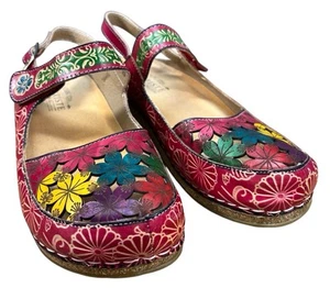 SPRING STEP SHOES L'ARTISTE TRIPPE FMX OPEN BACK CLOGS Sz 41 US 9.5-10 - Picture 1 of 11