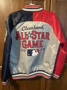 Women’s 2019 MLB Starter Cleveland All Star Game NWT Baseball Satin Jacket - Picture 1 of 17