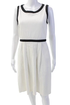Vestido Max Mara para mujer de algodón con cuello redondo sin mangas forrado blanco talla 08 Foto 1 de 4