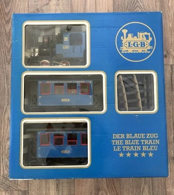 LGB 20301BZ The Blue Train Set RARE  G Scale - Image 1 of 4