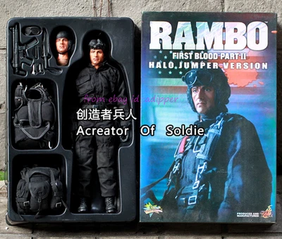 Figura de acción Perfect Hot Toys 1/6 Rambo Halo Jumper Ver regalo de Navidad en stock Foto 1 de 2