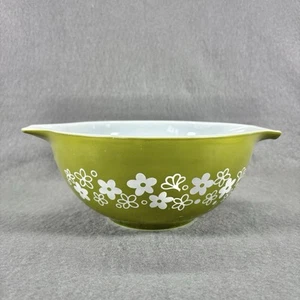Vintage Pyrex 442 Spring Blossom Crazy Daisy Cenerentola ciotola di miscelazione 1-1/2 QT EXC - Foto 1 di 13